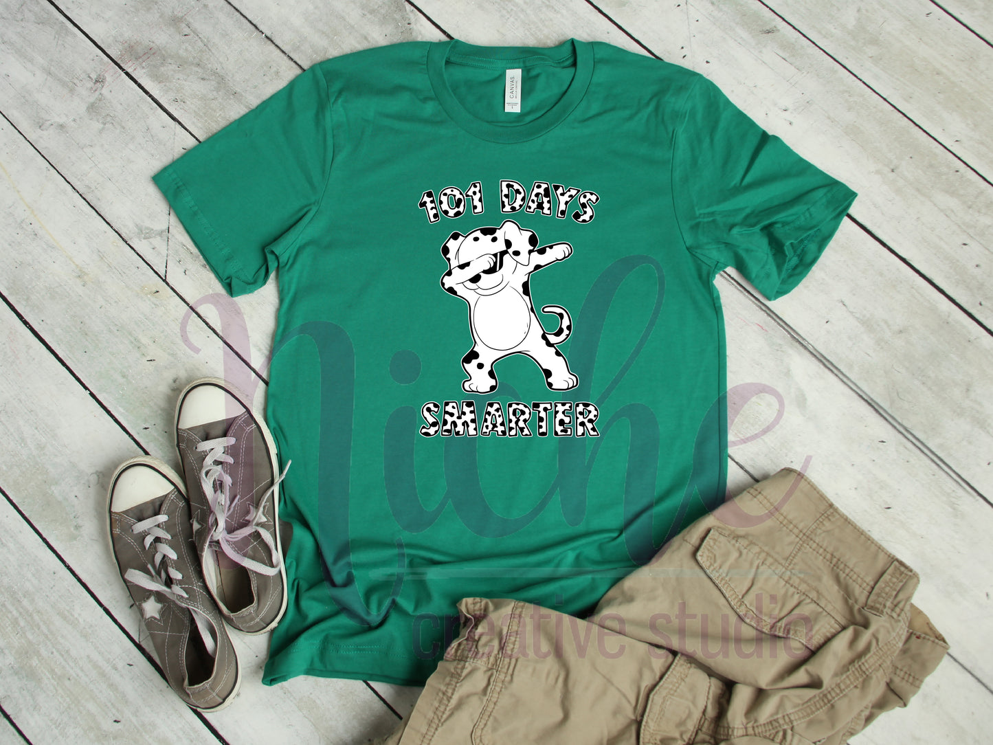-1012 101 Days Smarter Dabbing Dalmatian Decal