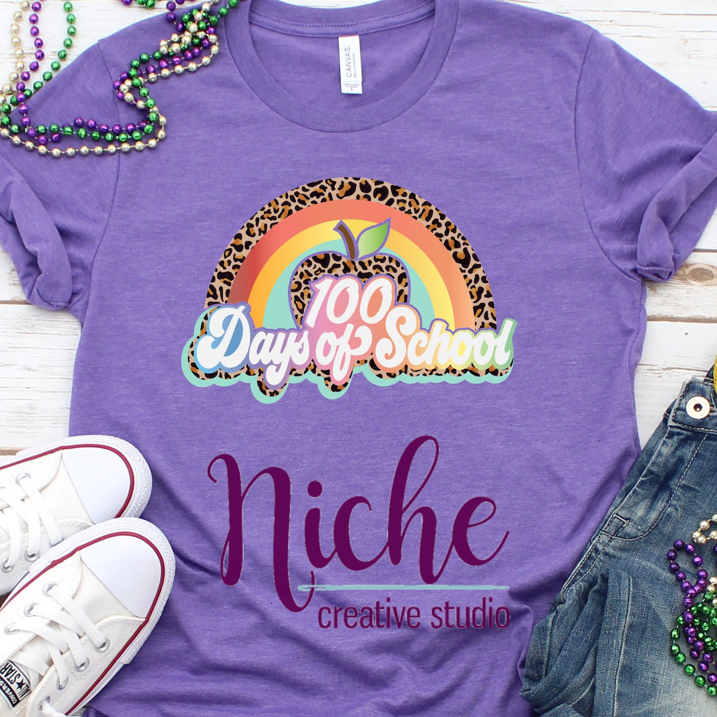 -1014 100 Days Rainbow Decal