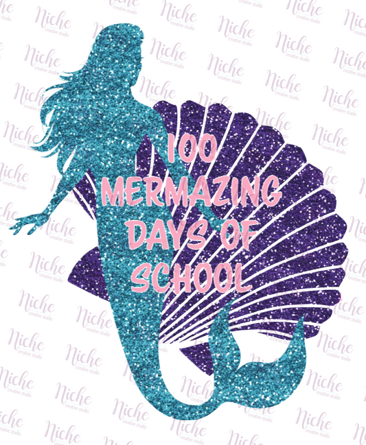 -1036 100 Mermazing Days Decal