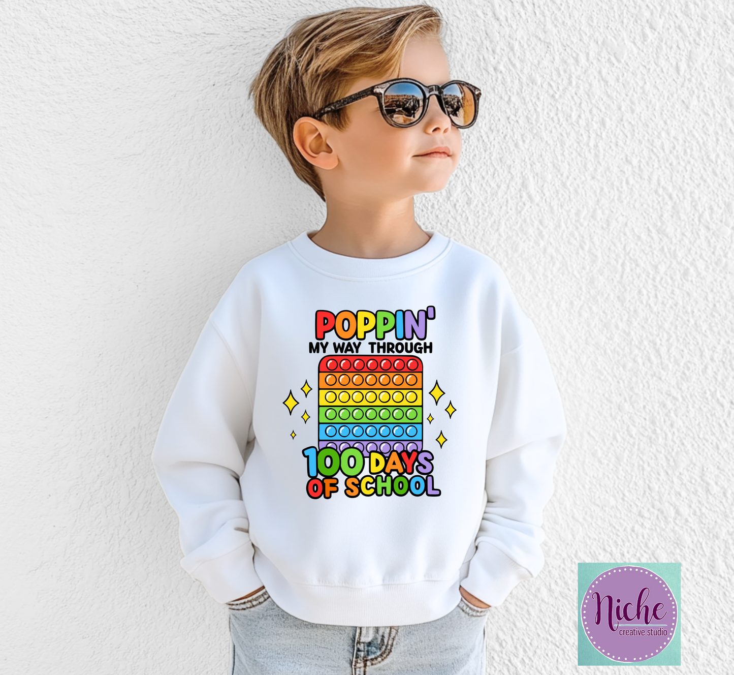 -1042 100 Poppin Days Decal