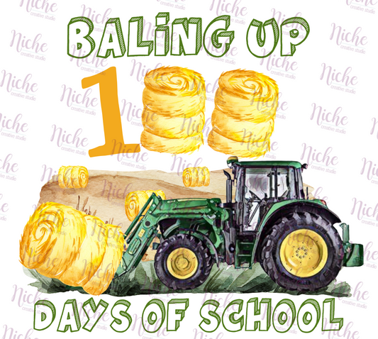 -1043 100 Days Tractor Decal