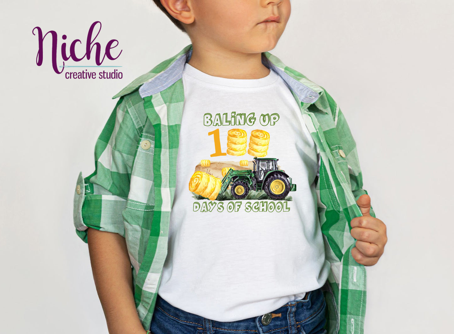 -1043 100 Days Tractor Decal