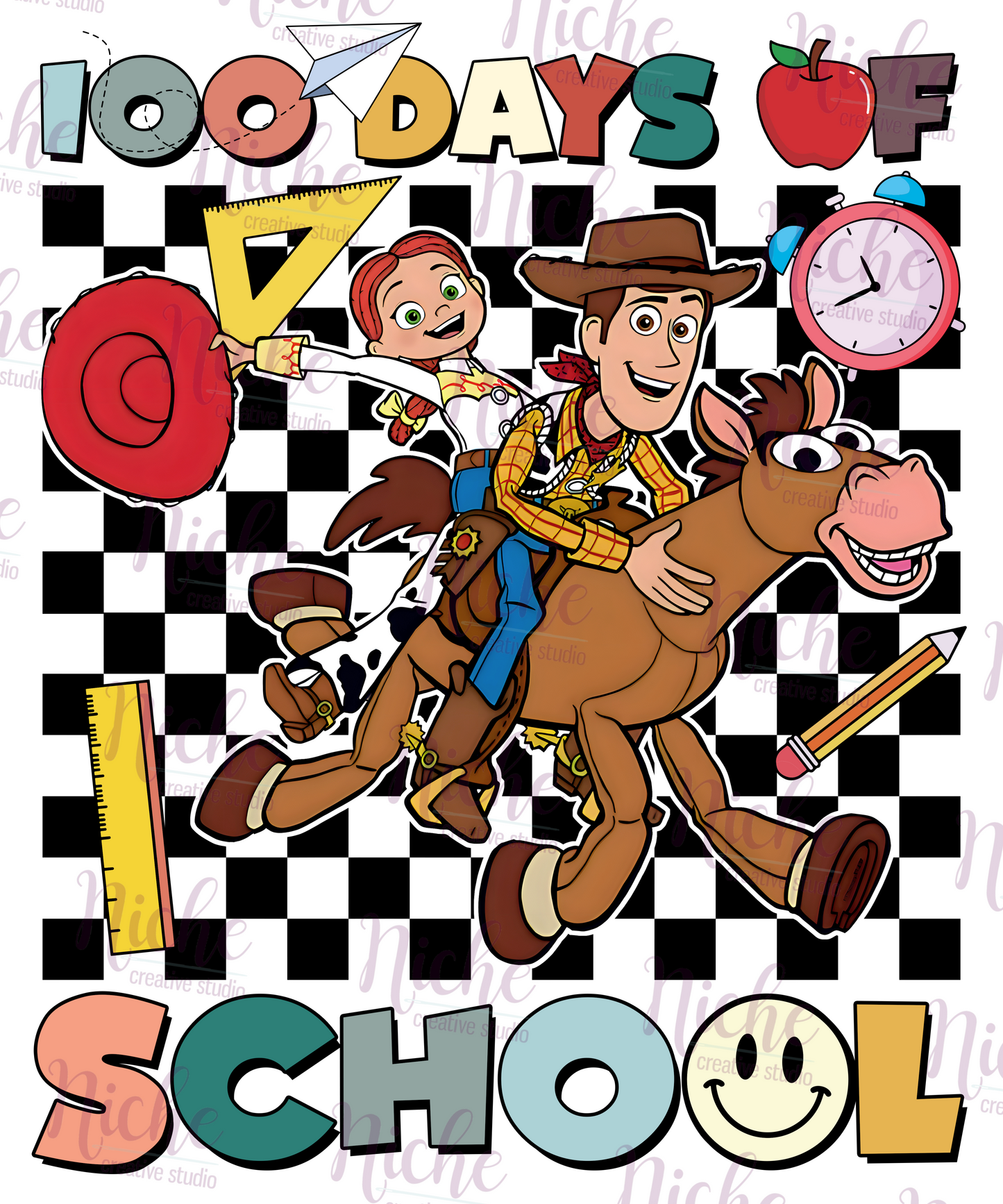 -1047 100 Days Toy Friends Decal