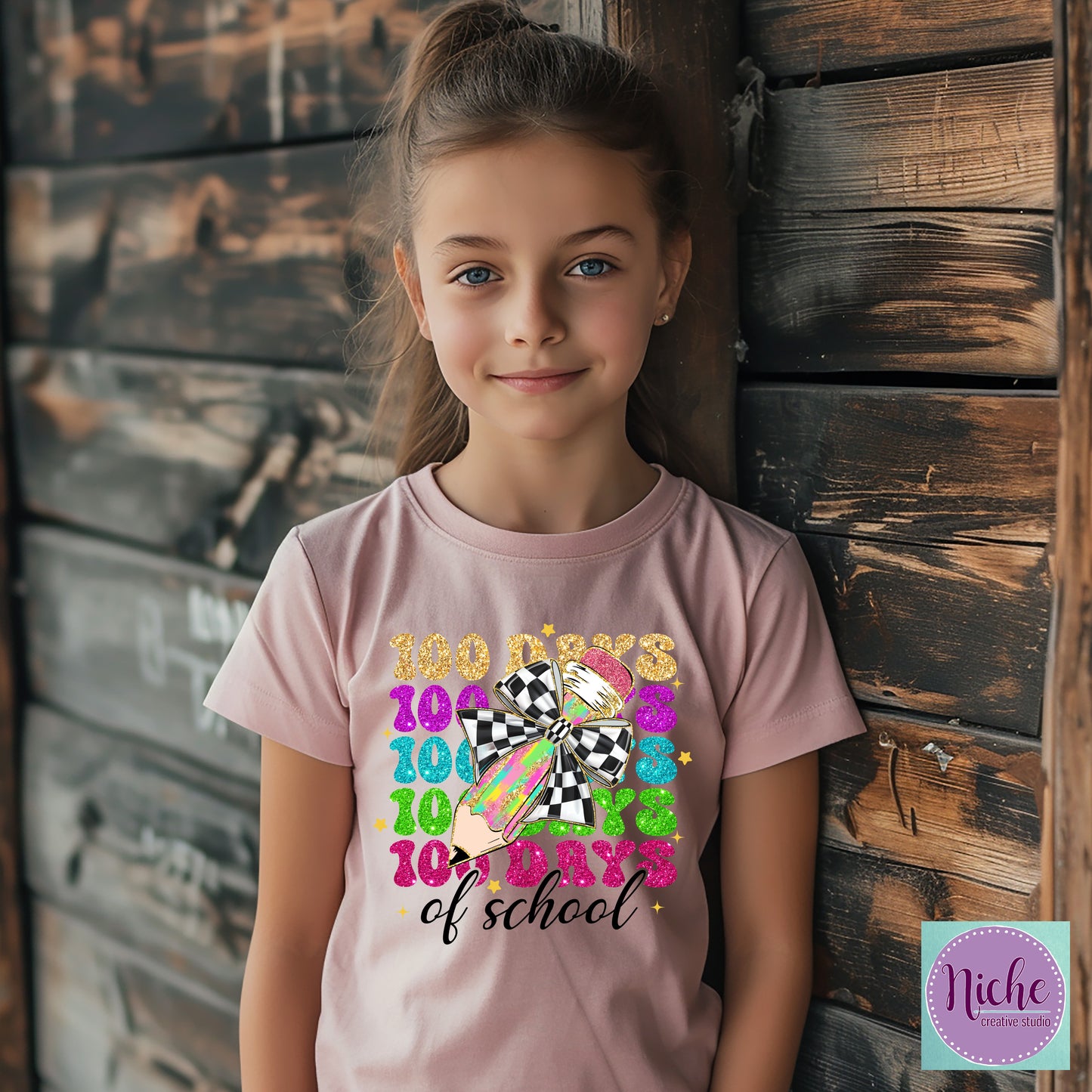 -1054 100 Days Repeat with Pencil Decal