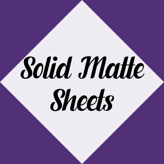 Solid Matte 12x15" Sheets
