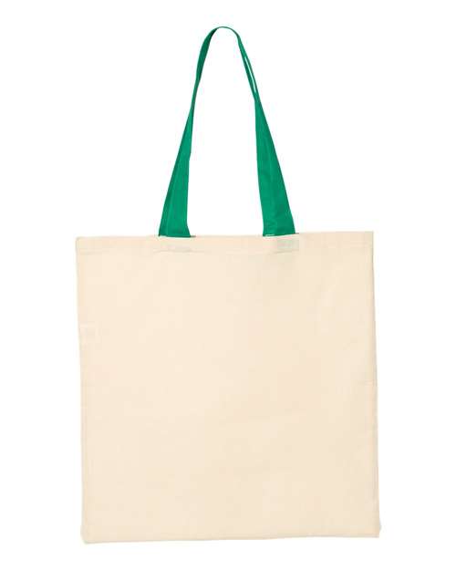 Economical Tote with Colored Handles