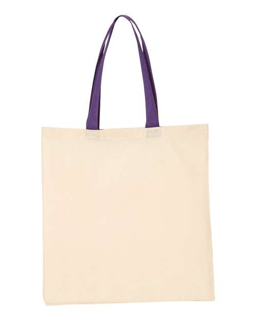 Economical Tote with Colored Handles