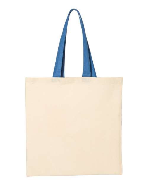 Economical Tote with Colored Handles