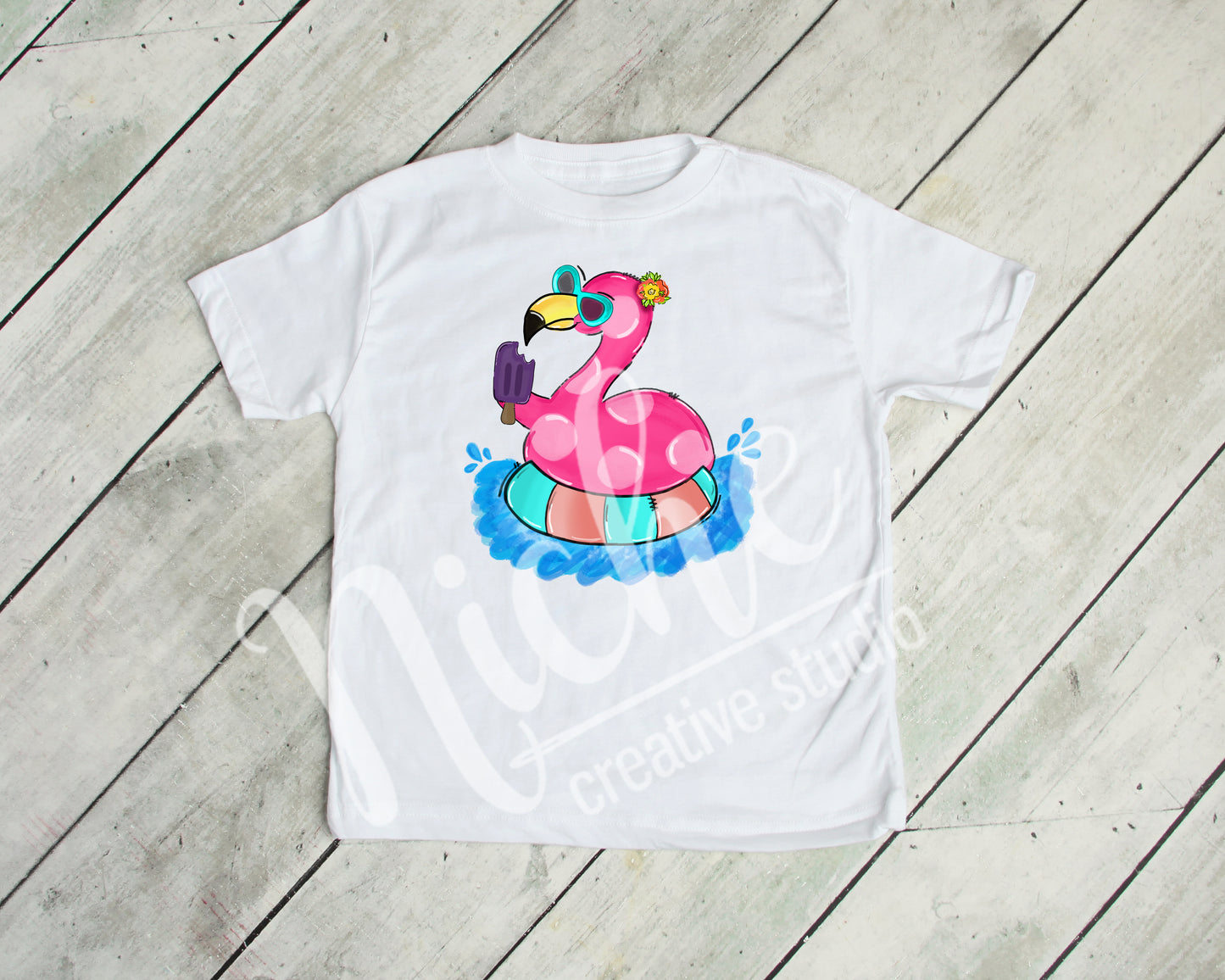 - ANI2595 Flamingo Float Decal