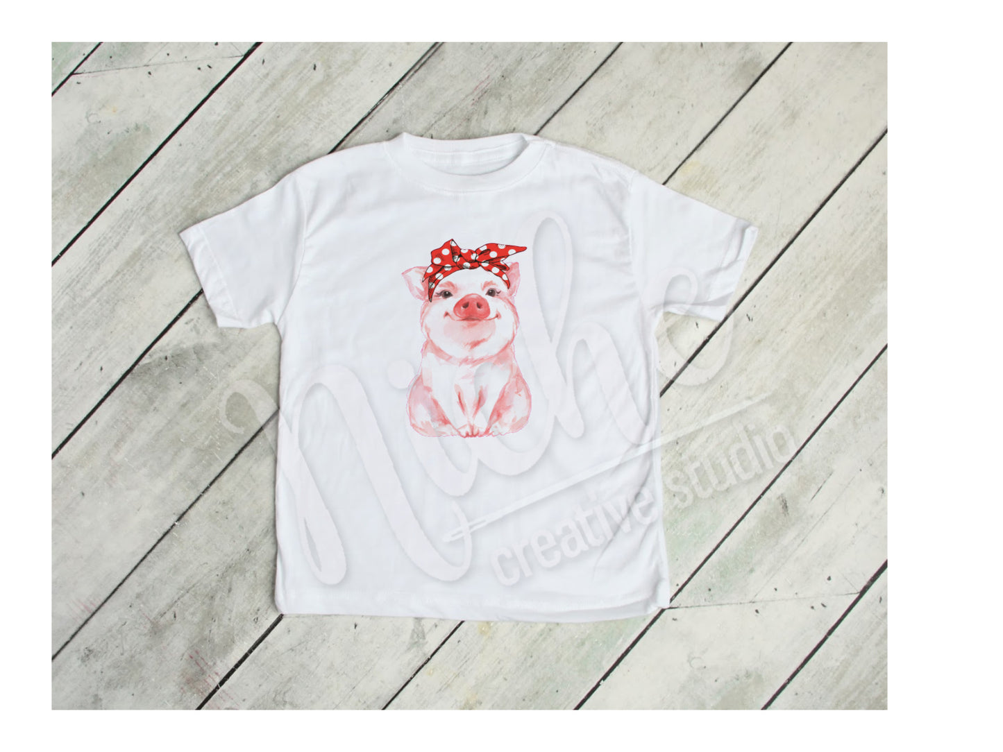 - ANI2601 Pig Bandana Decal