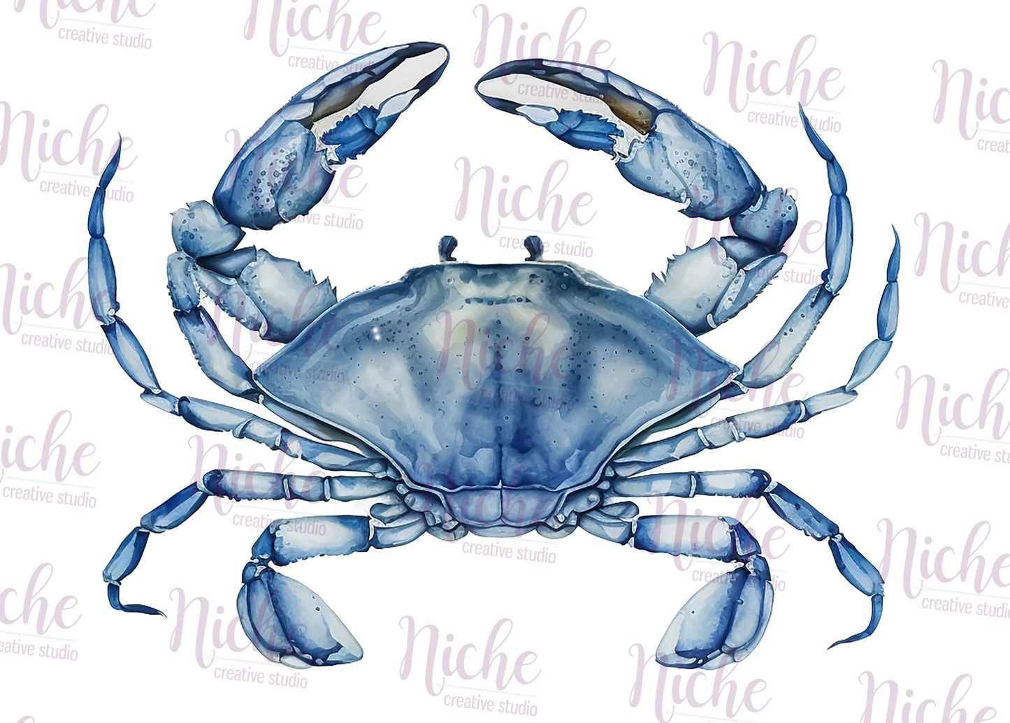 -ANI5055 Blue Crab Decal