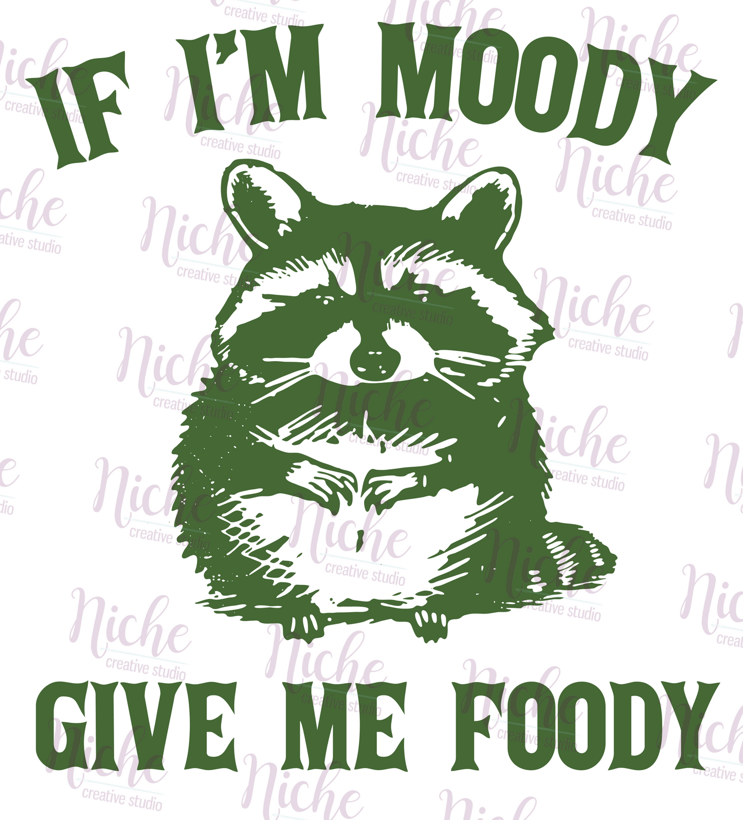 -ANI5112 Moody Raccoon Decal