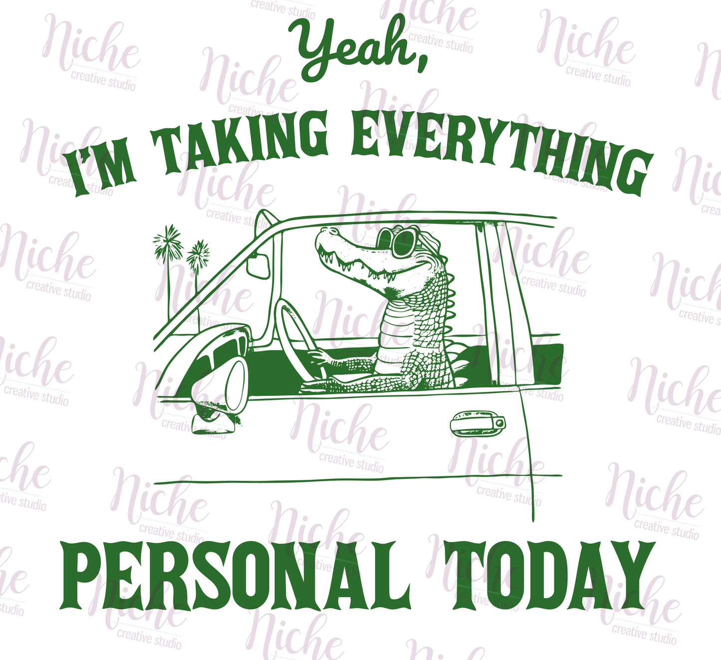 -ANI5113 Gator Taking it Personal Decal