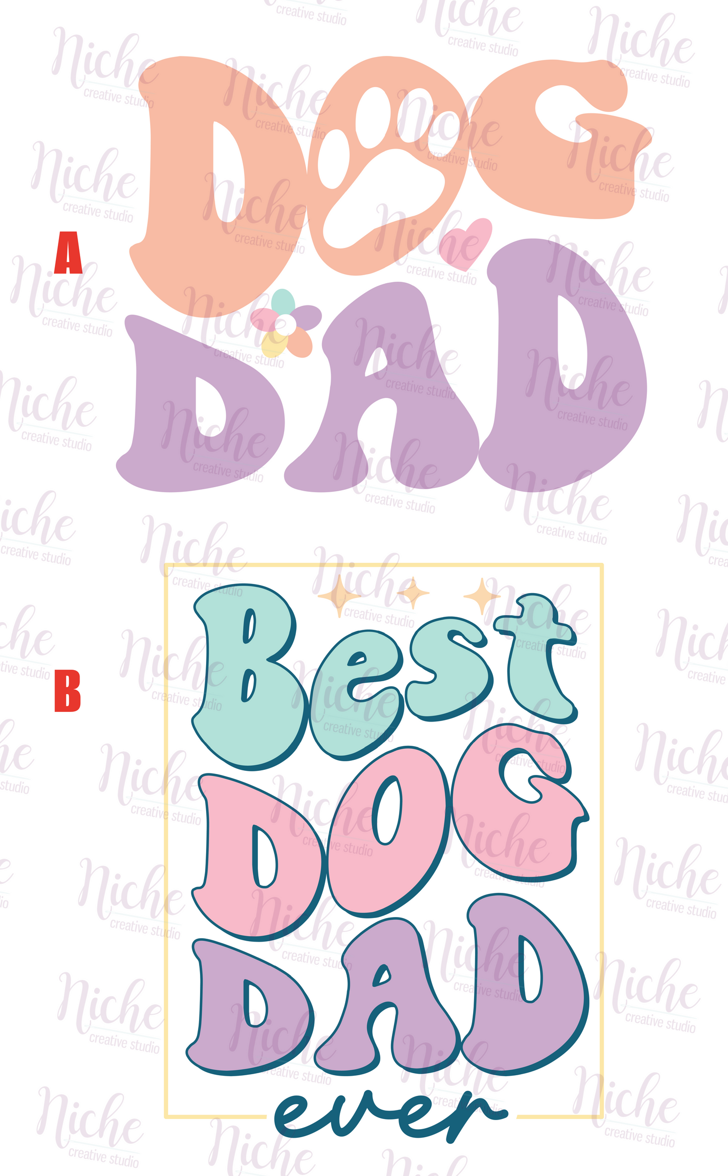 -ANI6035 Dog Dad Decal