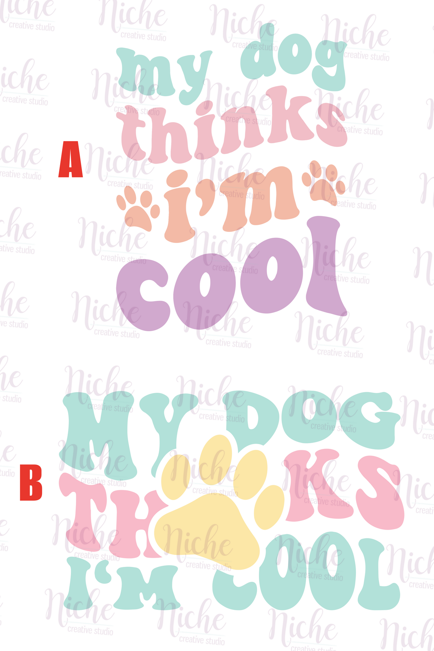 -ANI6051 My Dog Thinks I'm Cool Decal