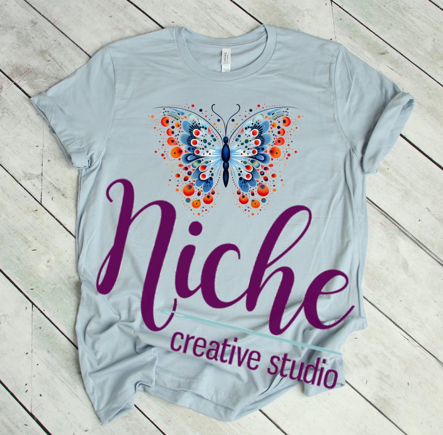 - ANI665 Butterfly Dots Decal