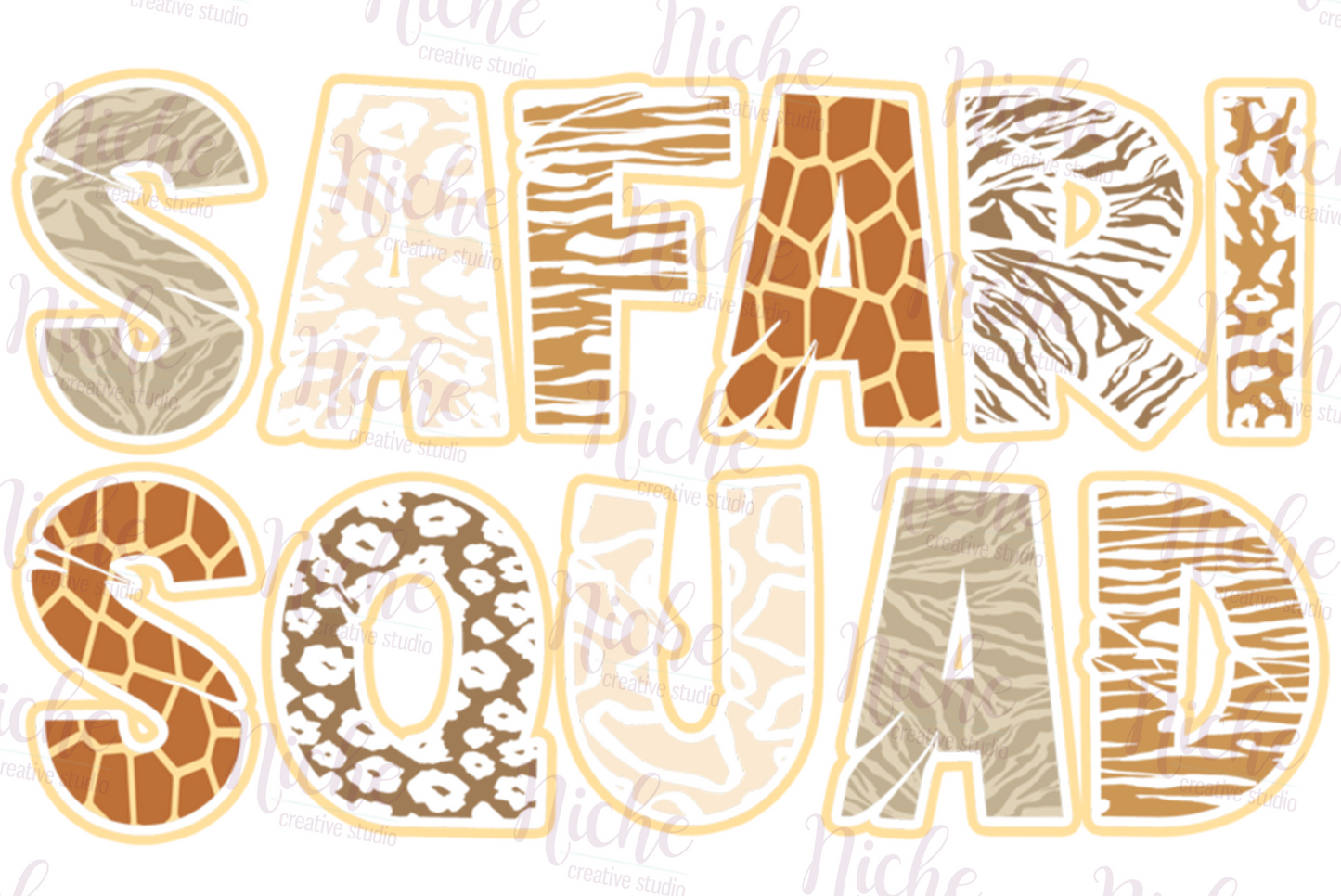 -ANI750 Safari Squad Decal