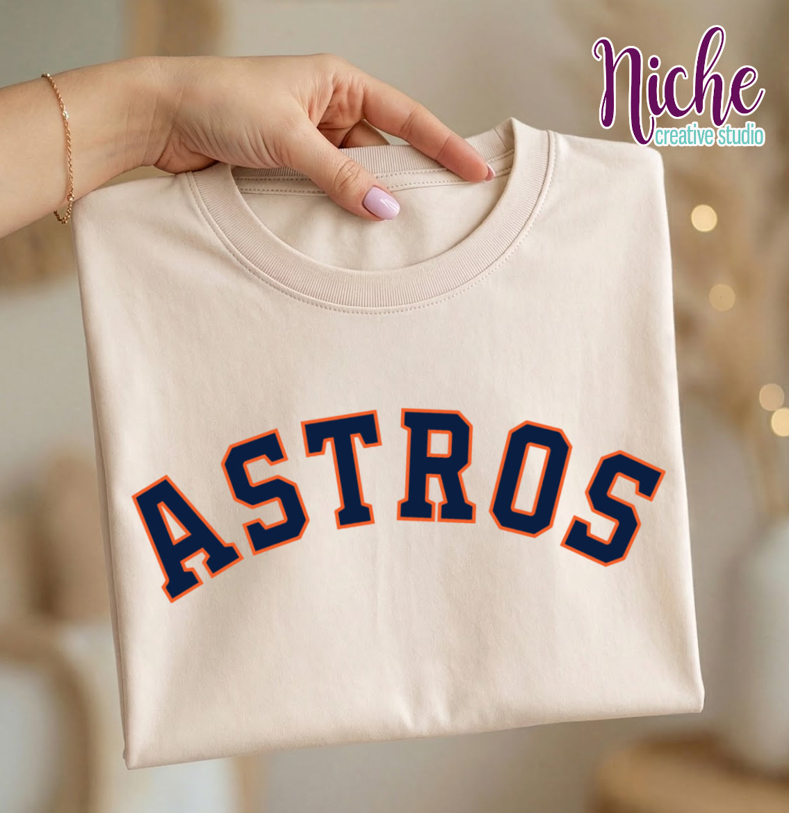 -AST8003 Astros Curved Decal