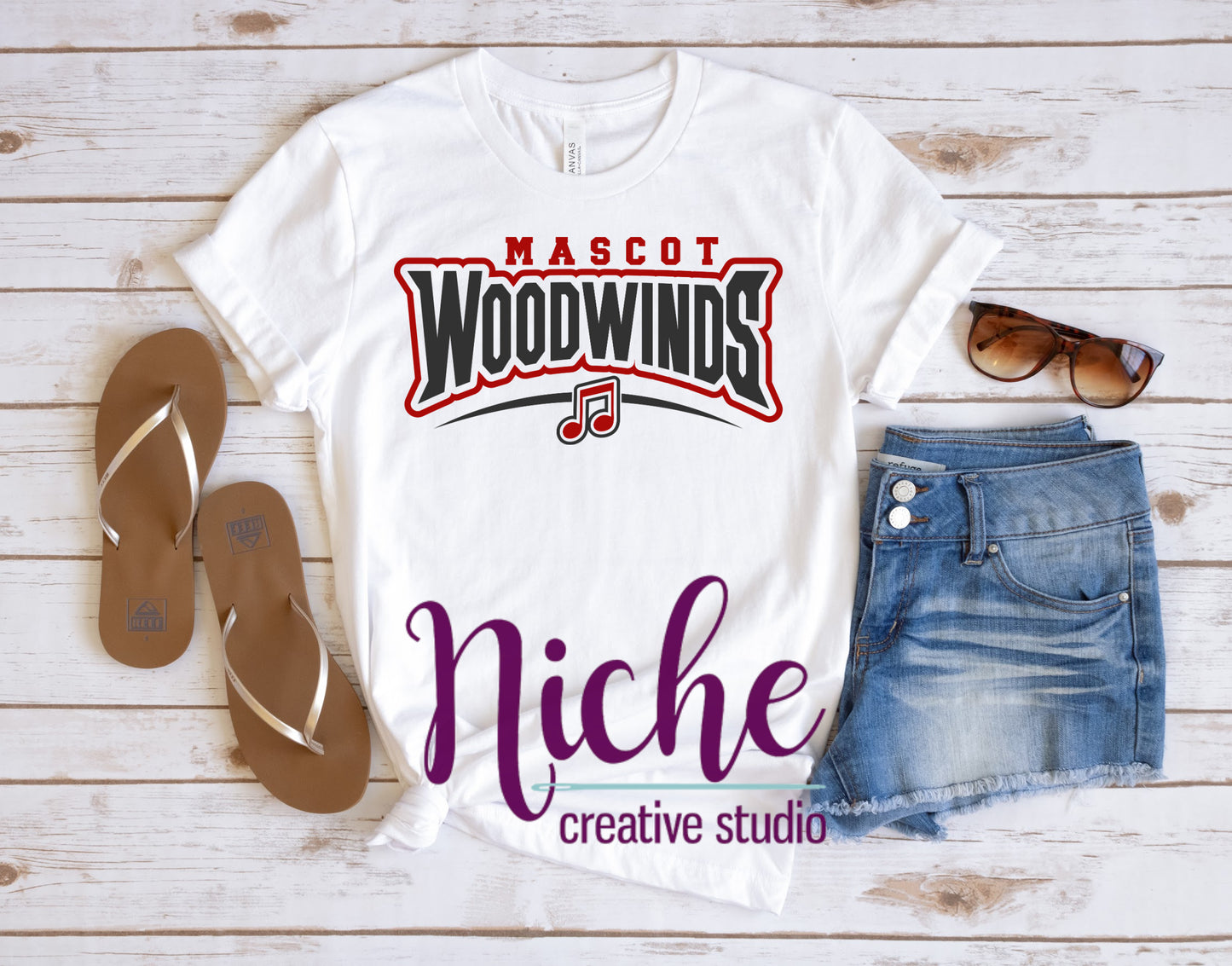 -BAN5156 Woodwinds Mascot Decal