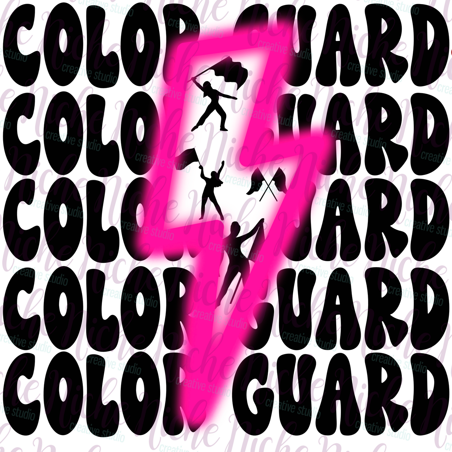 -BAN8275 Color Guard Bolt Decal