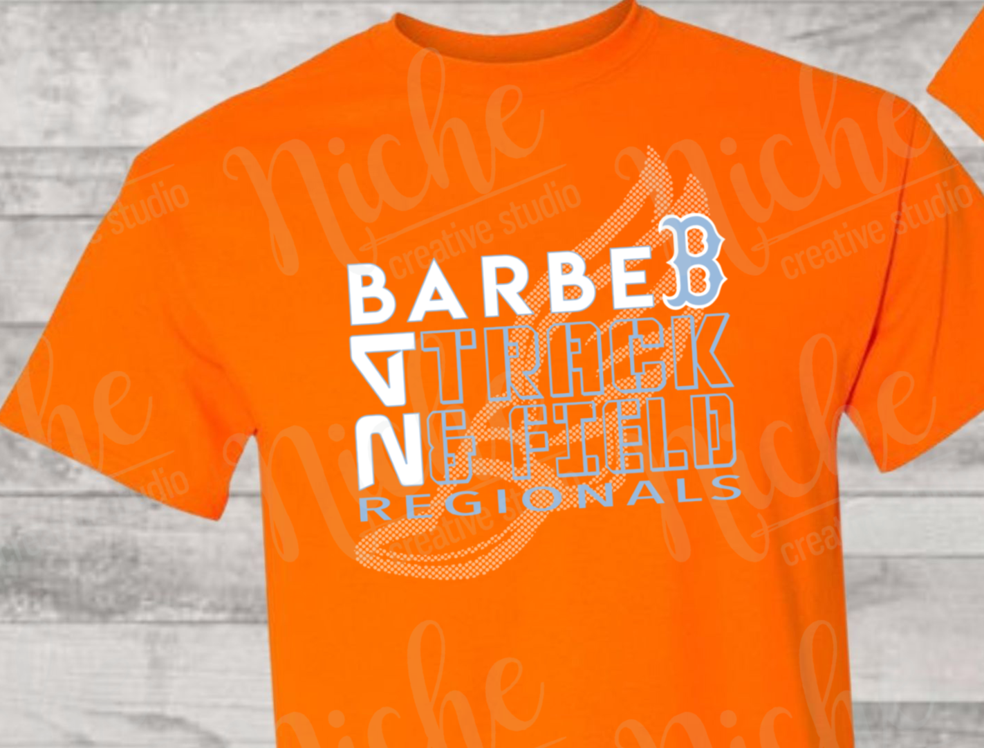 BAR1764 Barbe Regional Track N Field DECAL