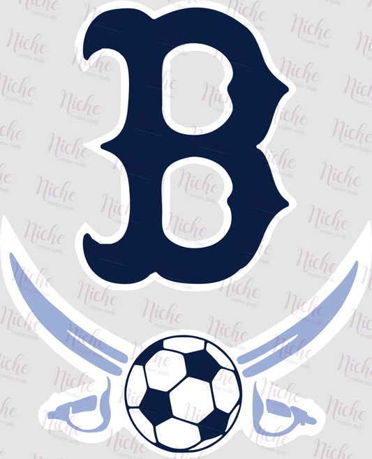 -BAR1771 Barbe Soccer Swords Decal