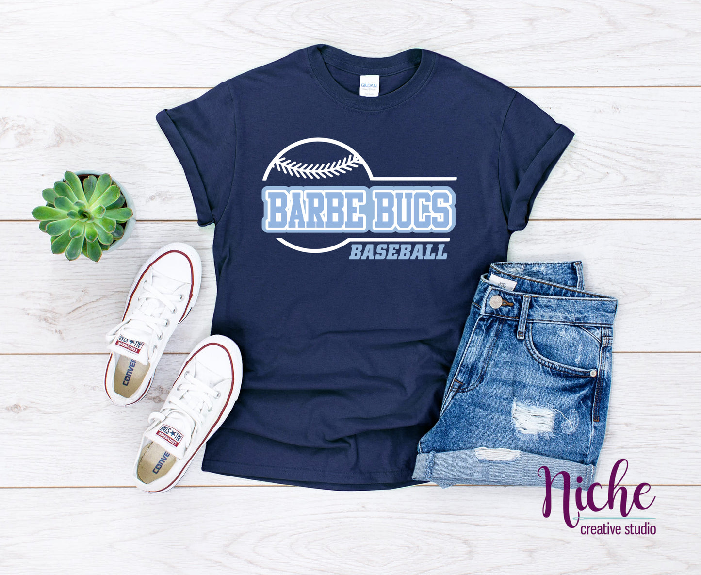 -BAR3073 Barbe Bucs Baseball Decal