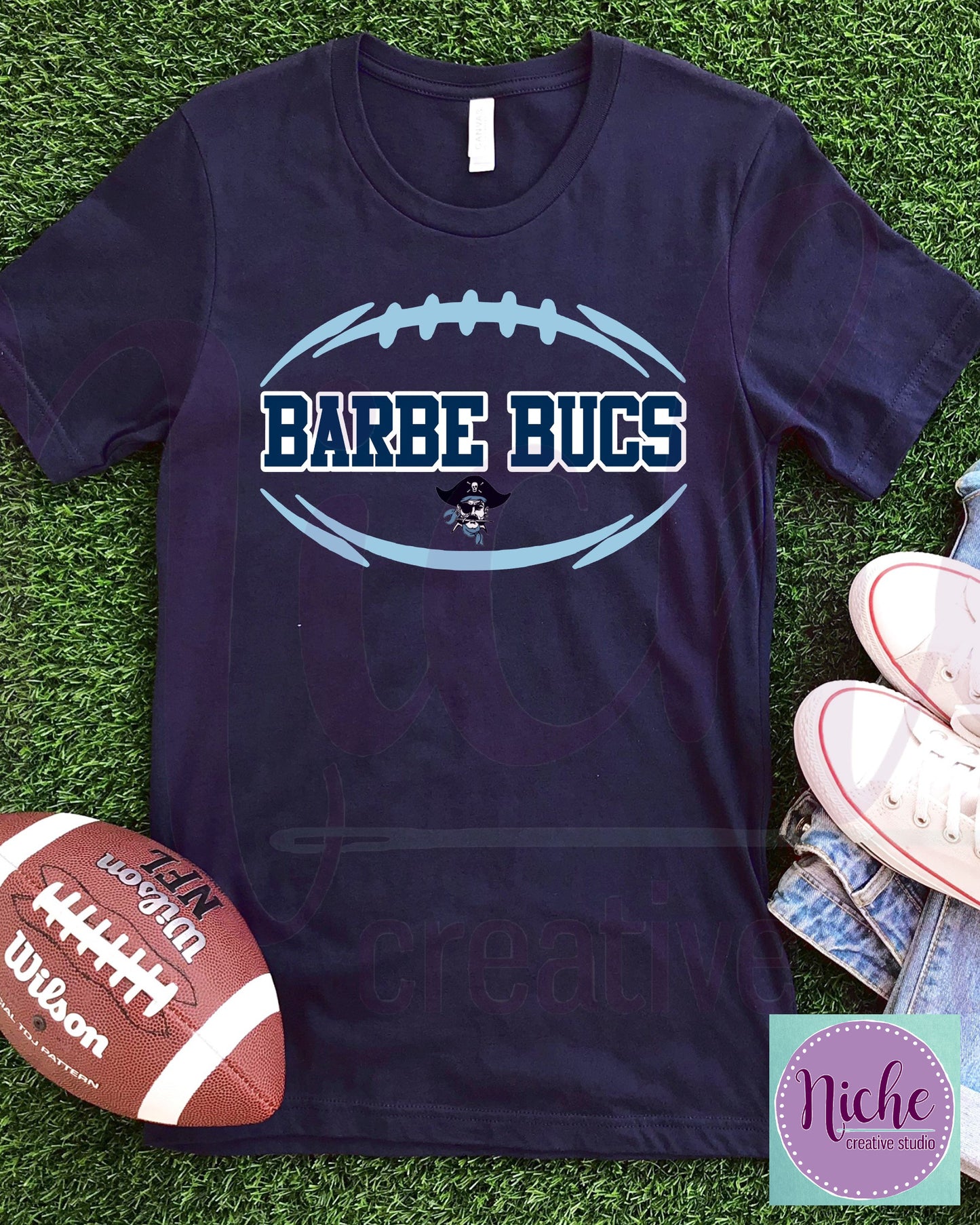 -BAR3075 Barbe Bucs Football Decal