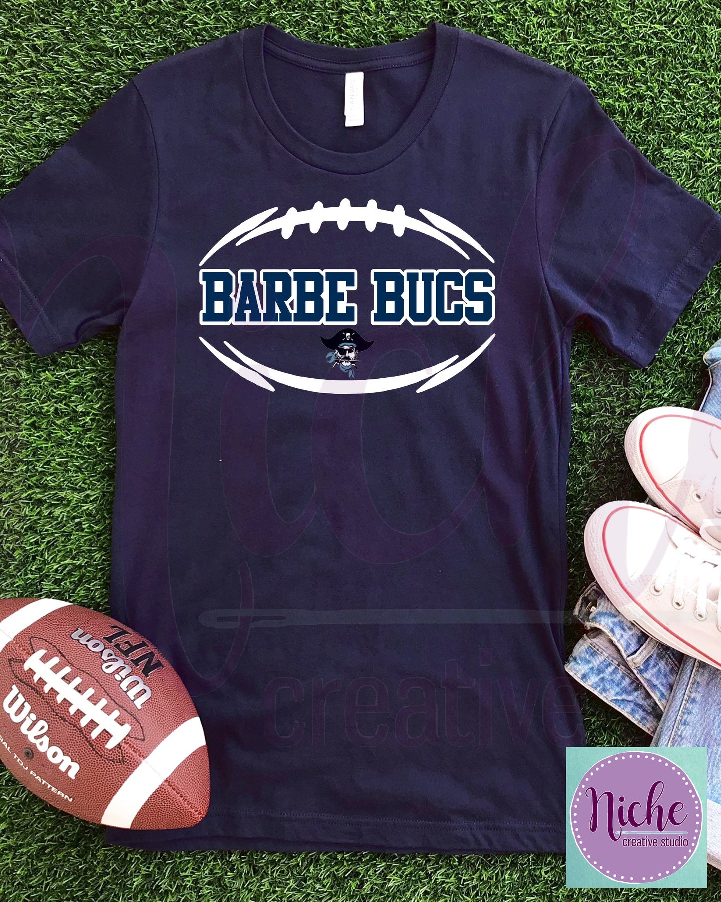 -BAR3075 Barbe Bucs Football Decal