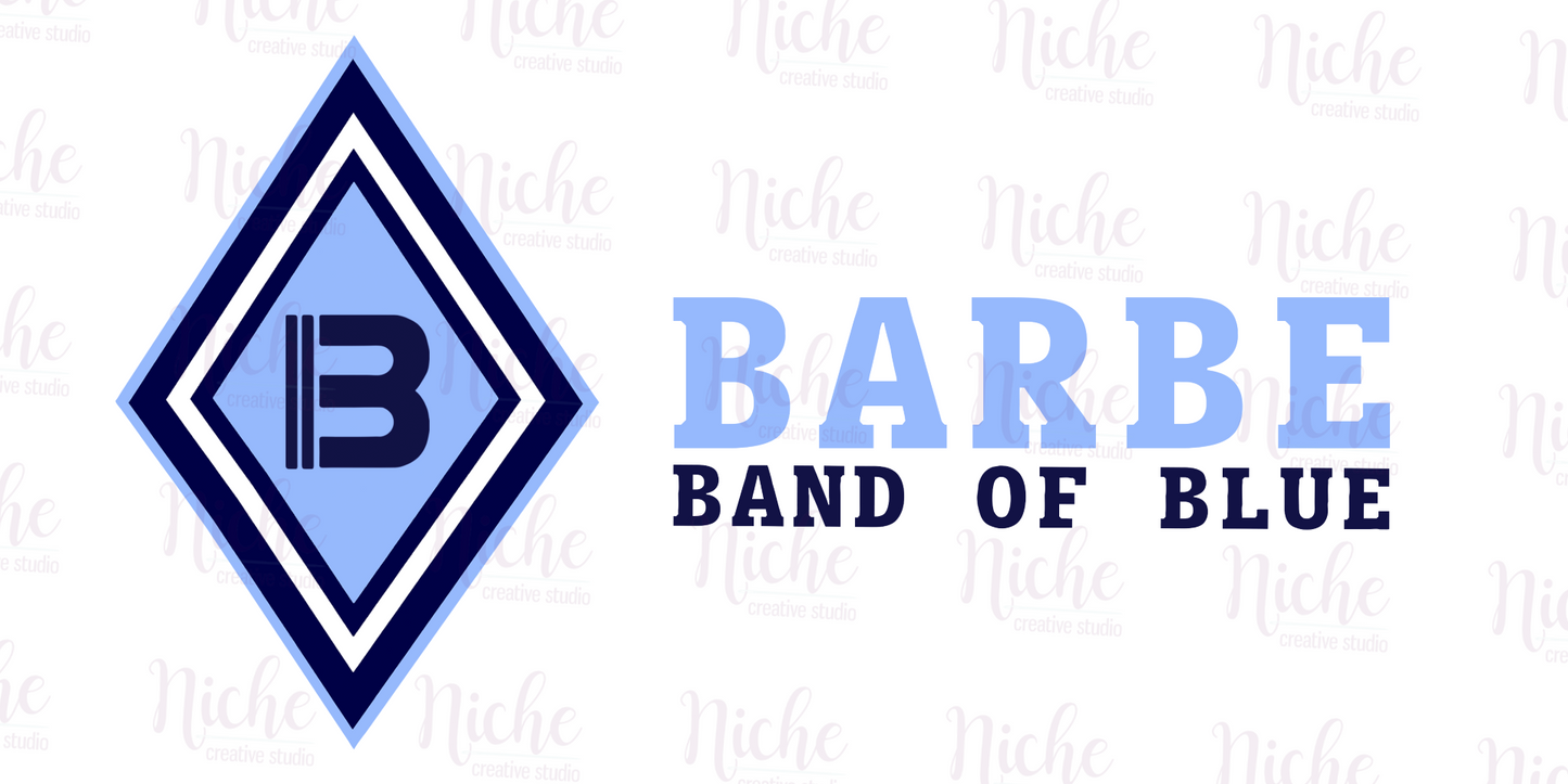 -BAR5039 Band of Blue Decal