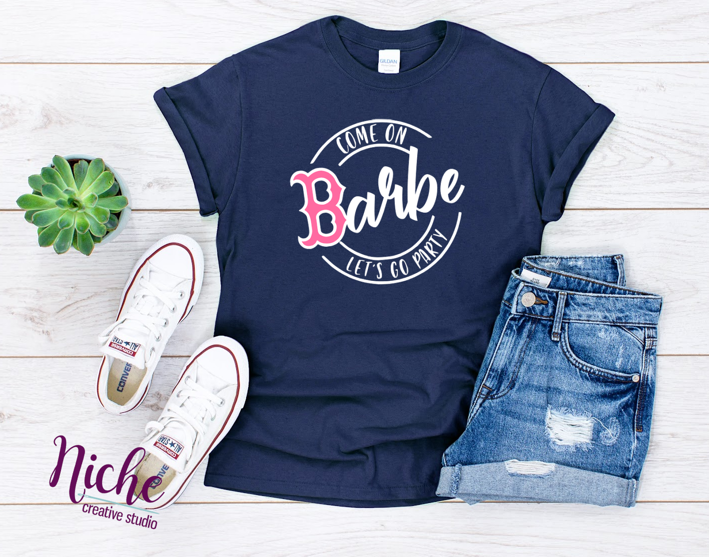 - BAR734 Come On Barbe Circle Decal
