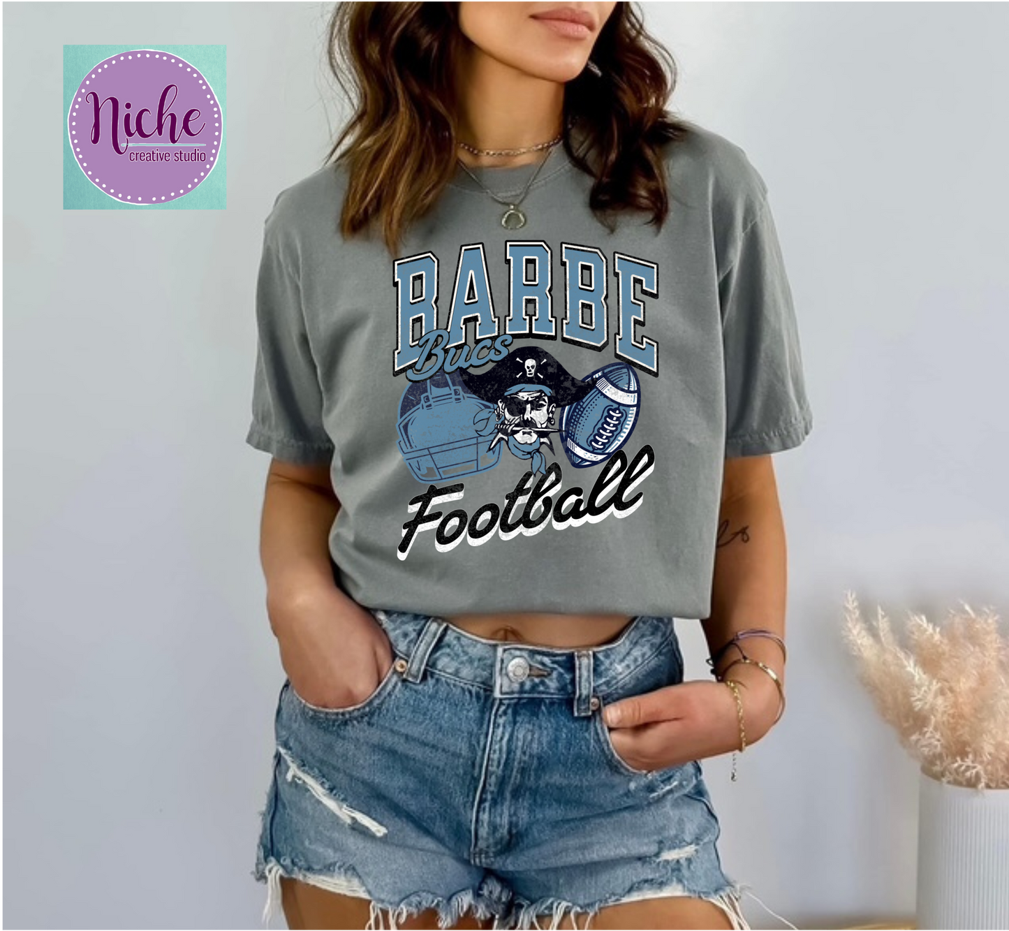 -BAR8229 Barbe Football Decal