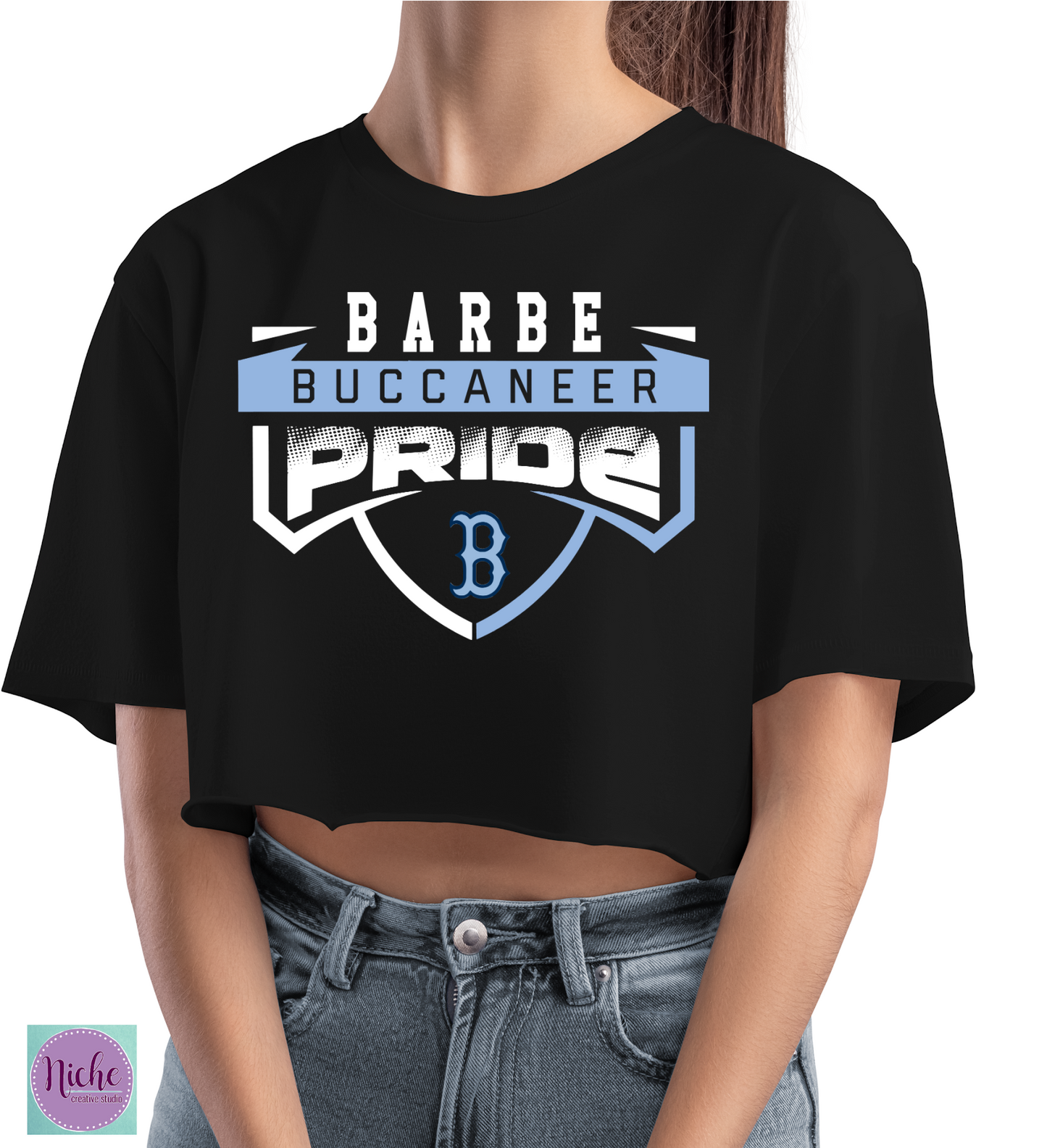 -BAR8268 Barbe Buc Football Pride Decal