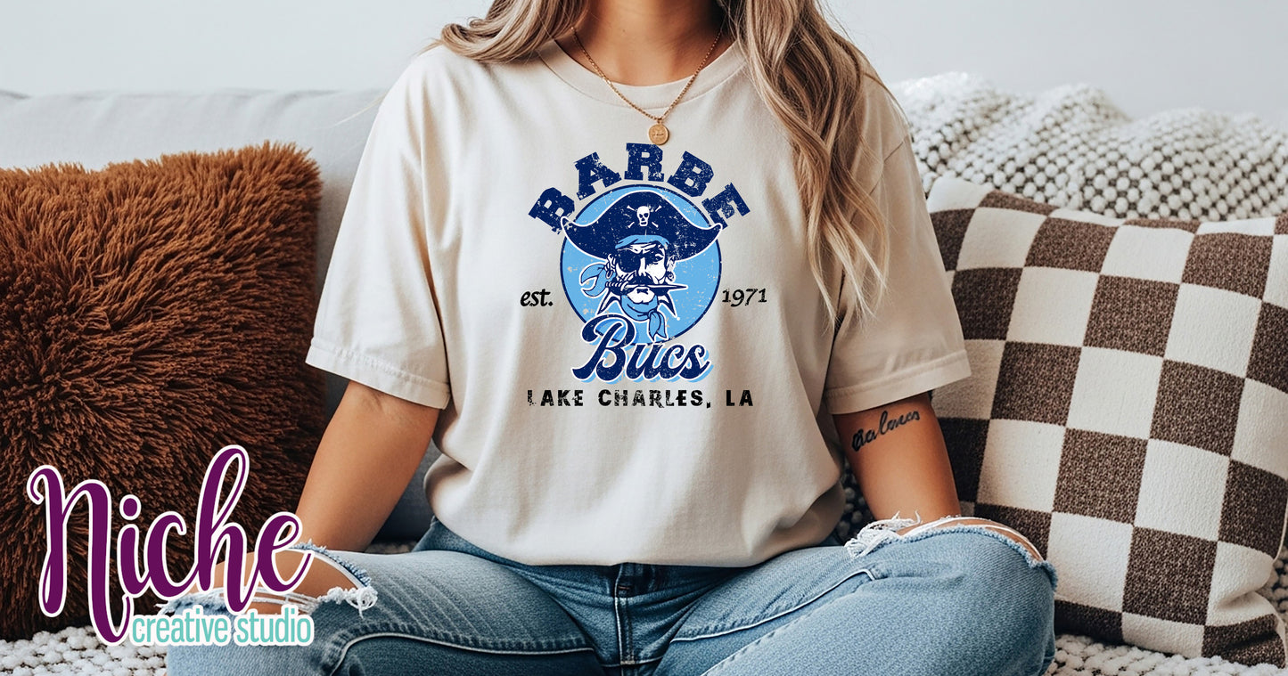 -BAR8296 Barbe Bucs Old School Decal
