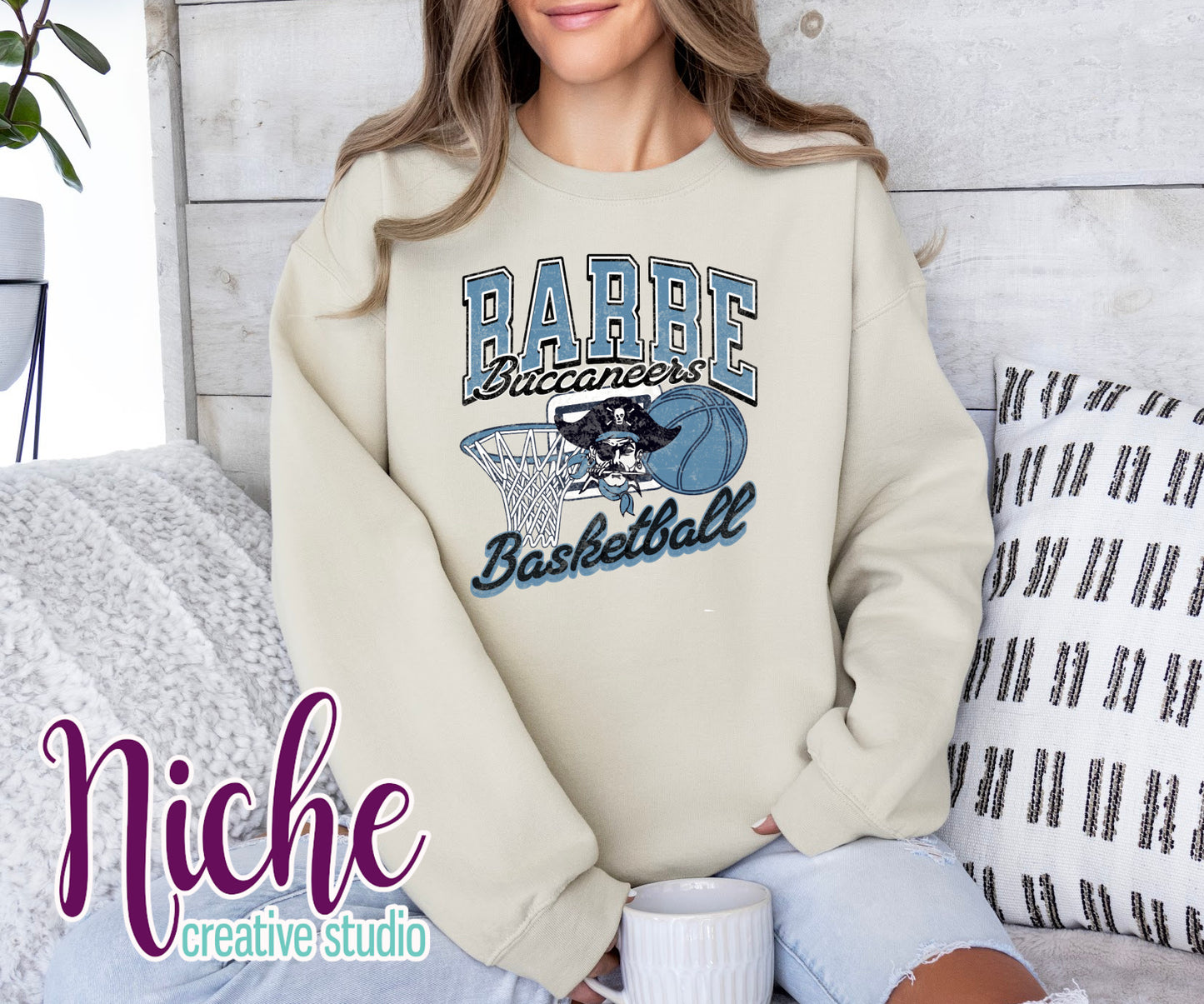 -BAR8460 Barbe Basketball Decal
