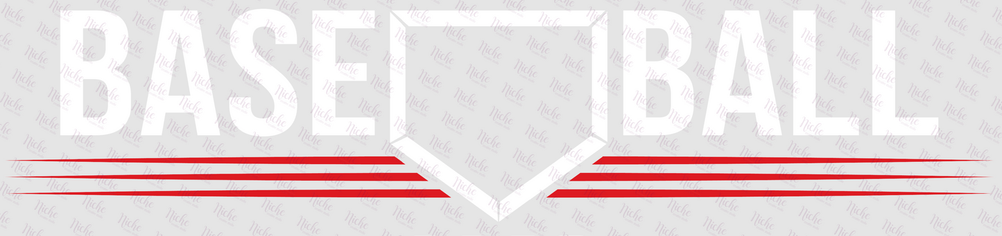 - BAS132 Baseball Stripes Decal
