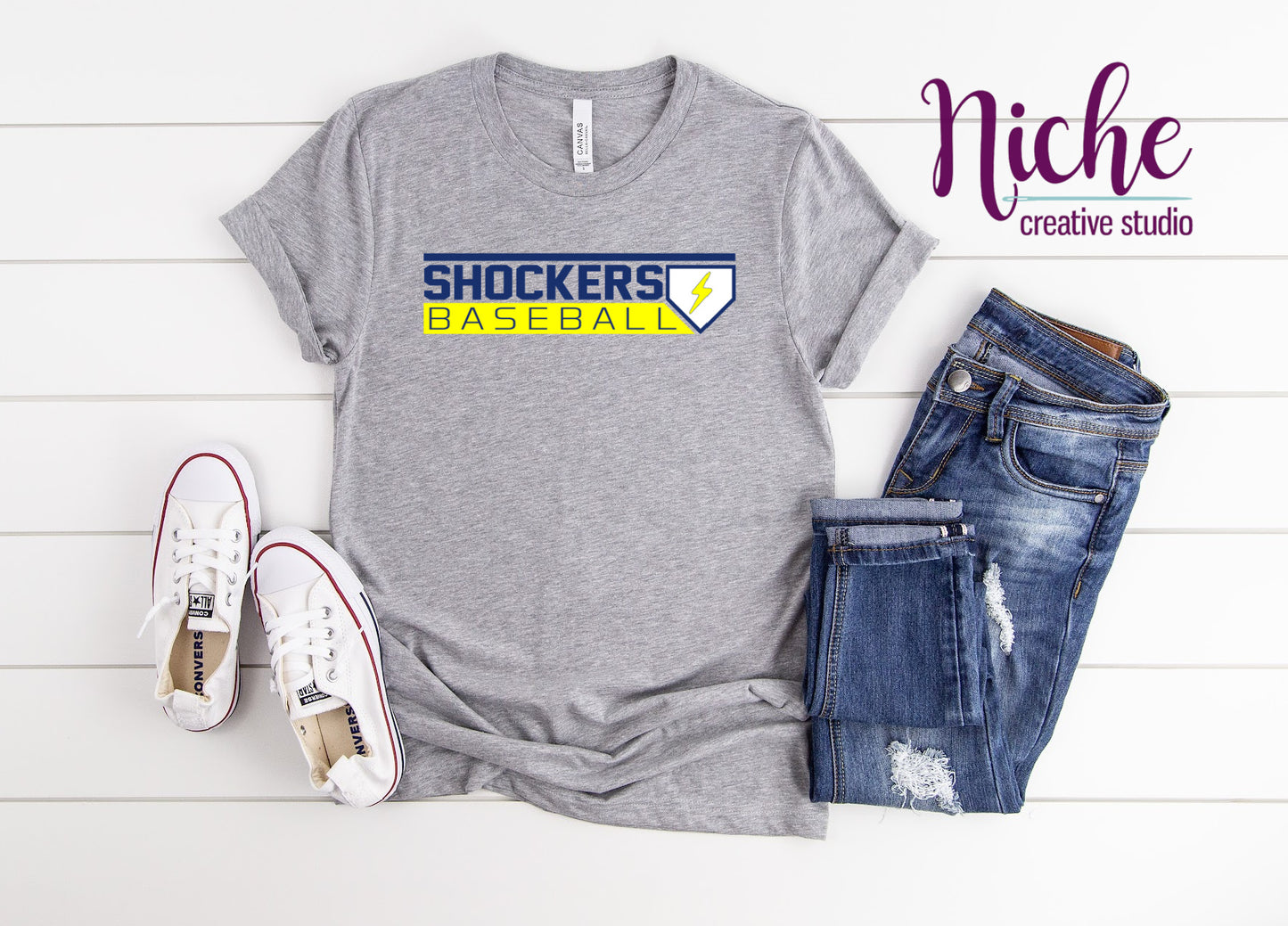 -BAS1635 Shockers Baseball Decal