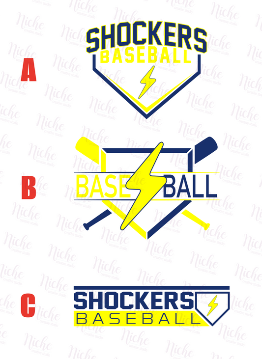-BAS1635 Shockers Baseball Decal
