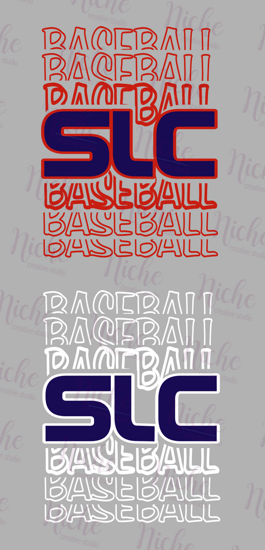 -BAS1861 SLC Baseball Repeating Decal