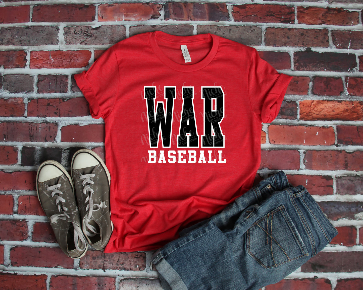 -BAS2598 War Baseball Decal