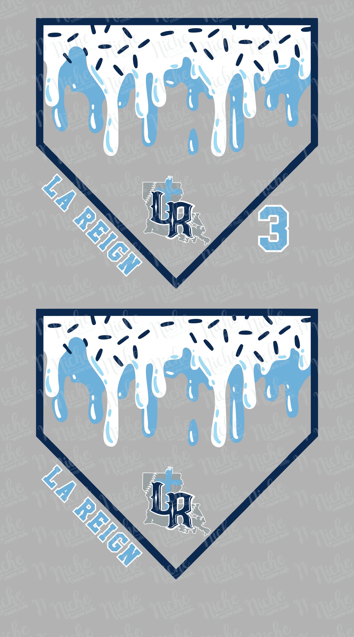 -BAS3054 LA REIGN Drip Decal