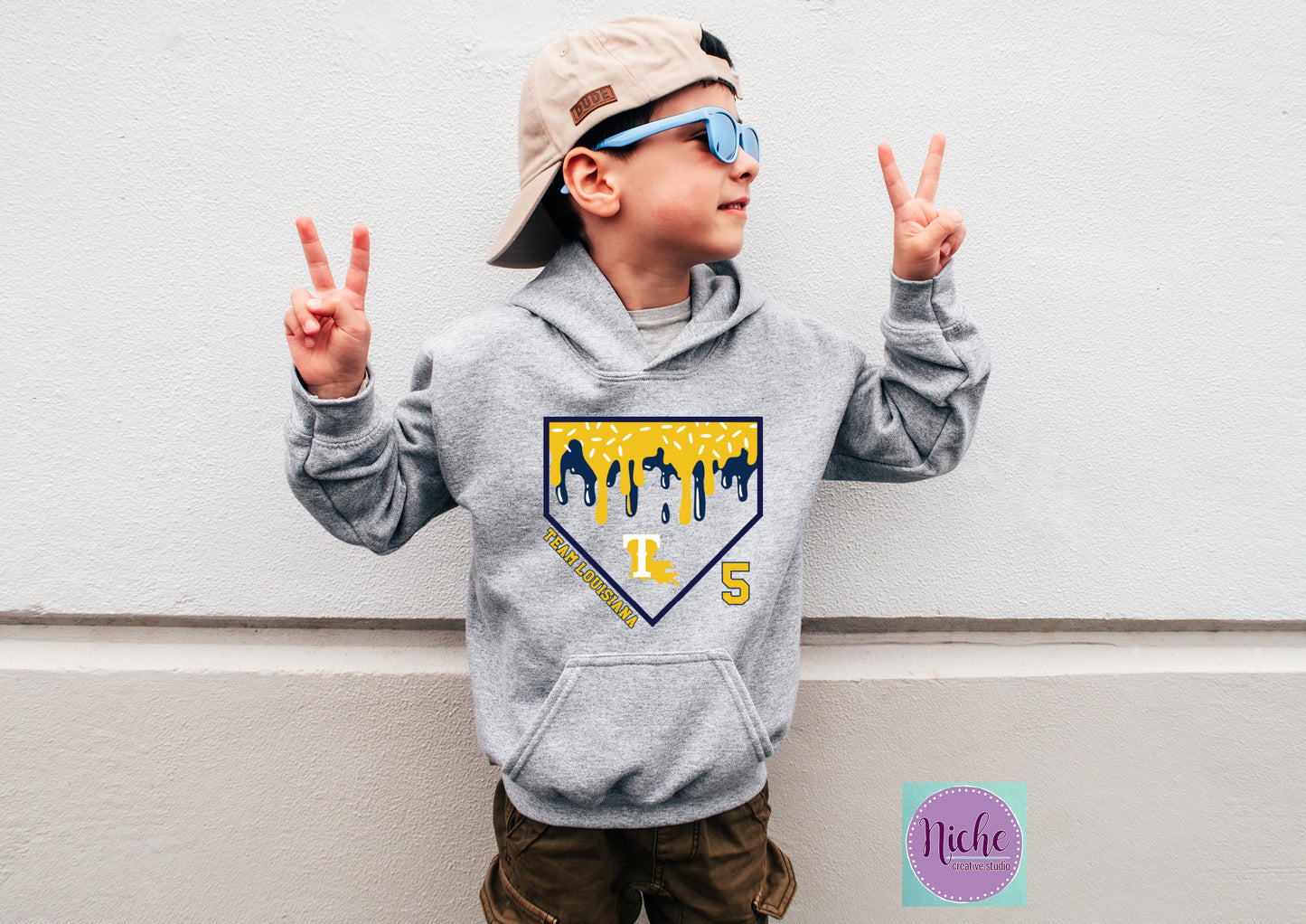 -BAS3100 Team Louisiana Drip Decal