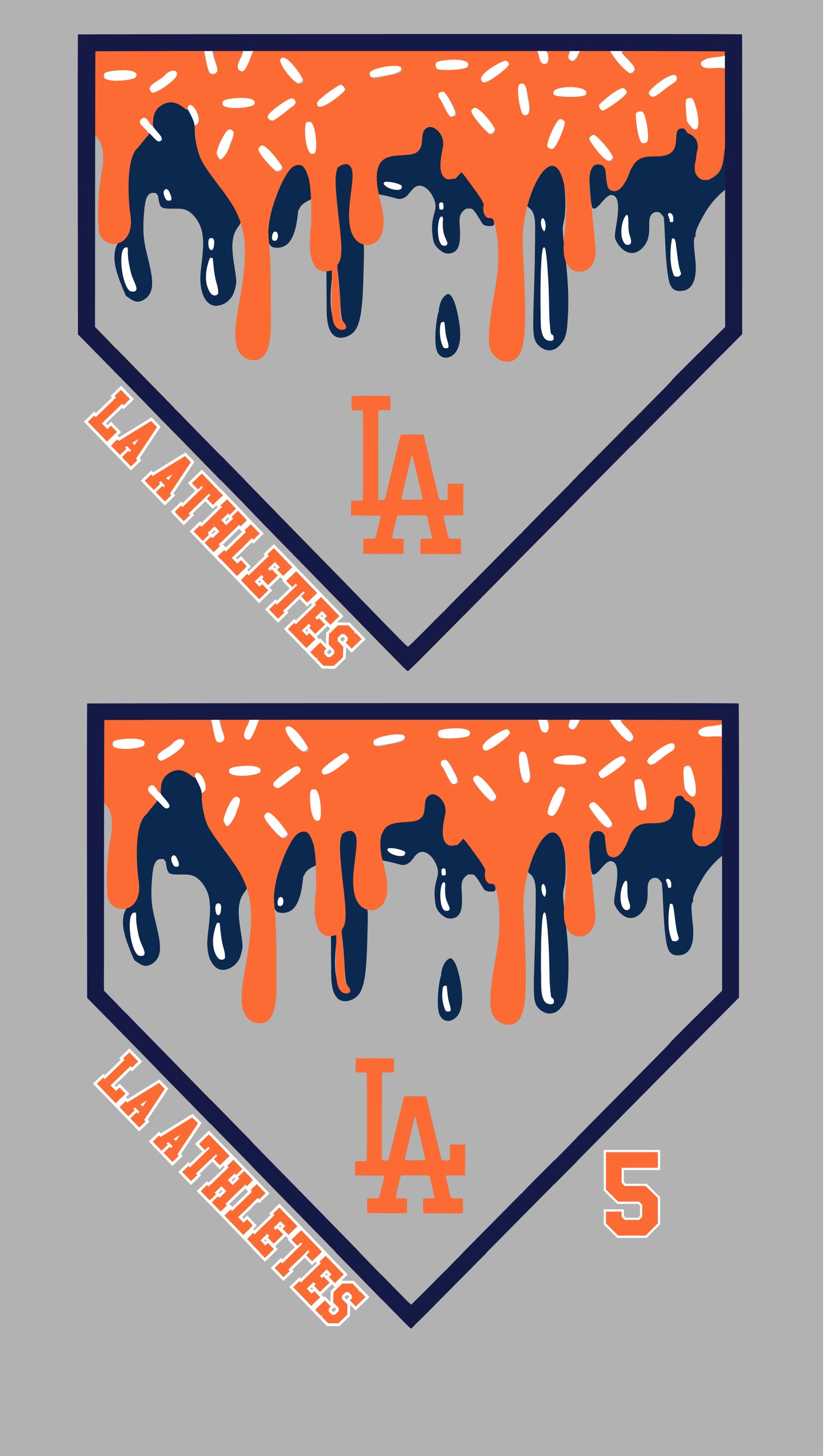 -BAS3167 LA Athletes Drip Decal