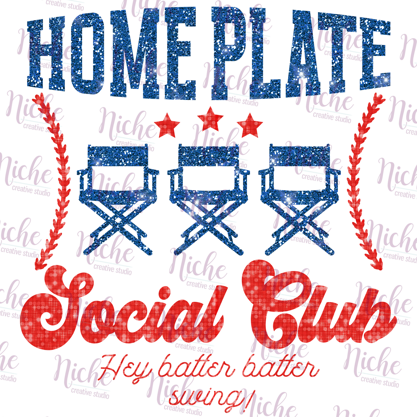 -BAS6005 Home Plate Social Club Decal