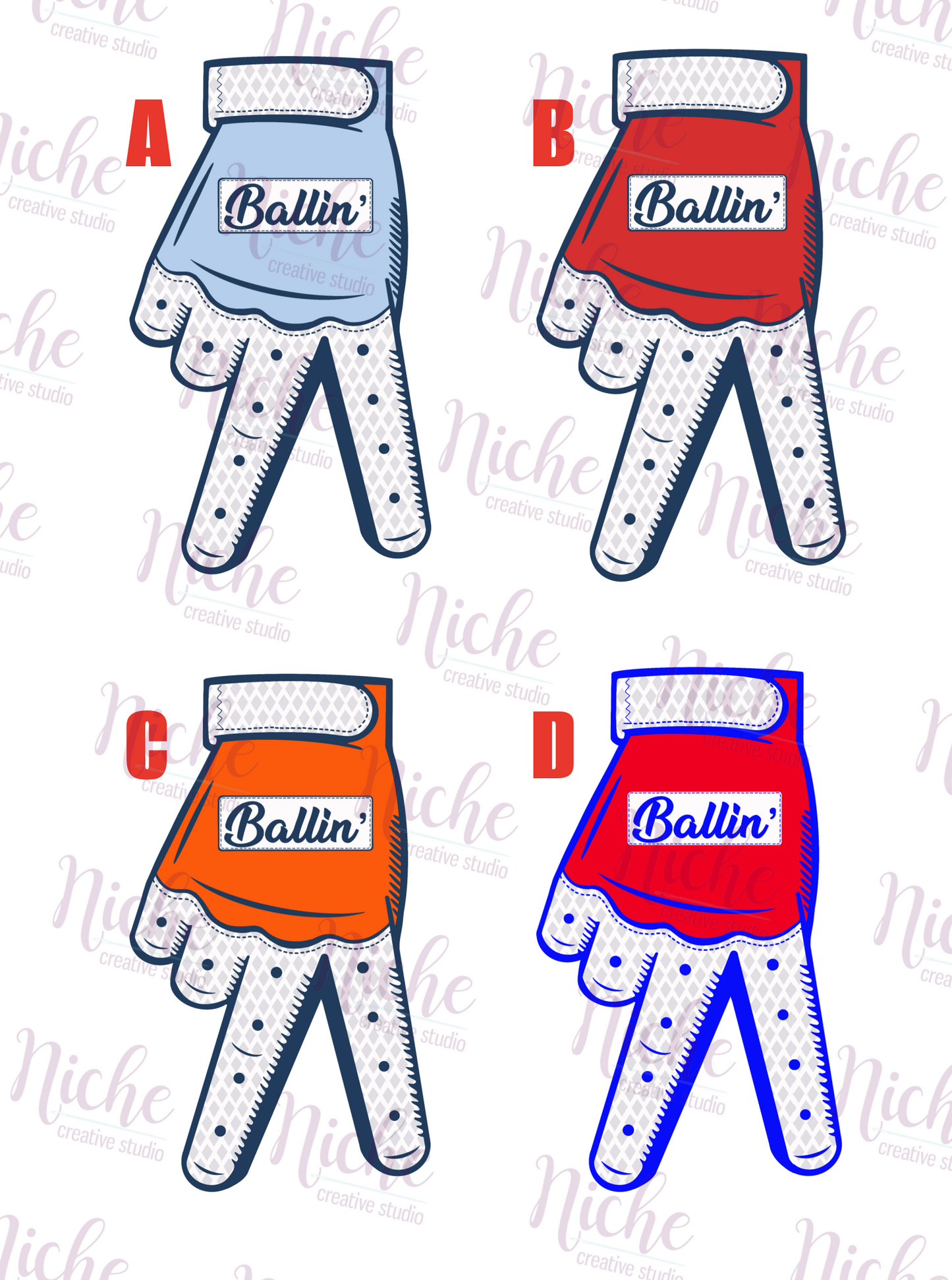 -BAS6020 Bating Glove Decal