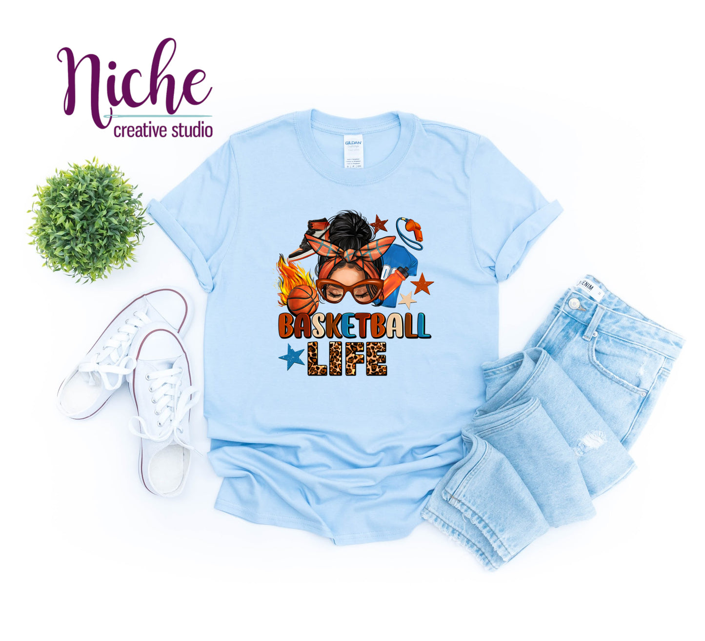 -BAS669 Basketball Life Decal
