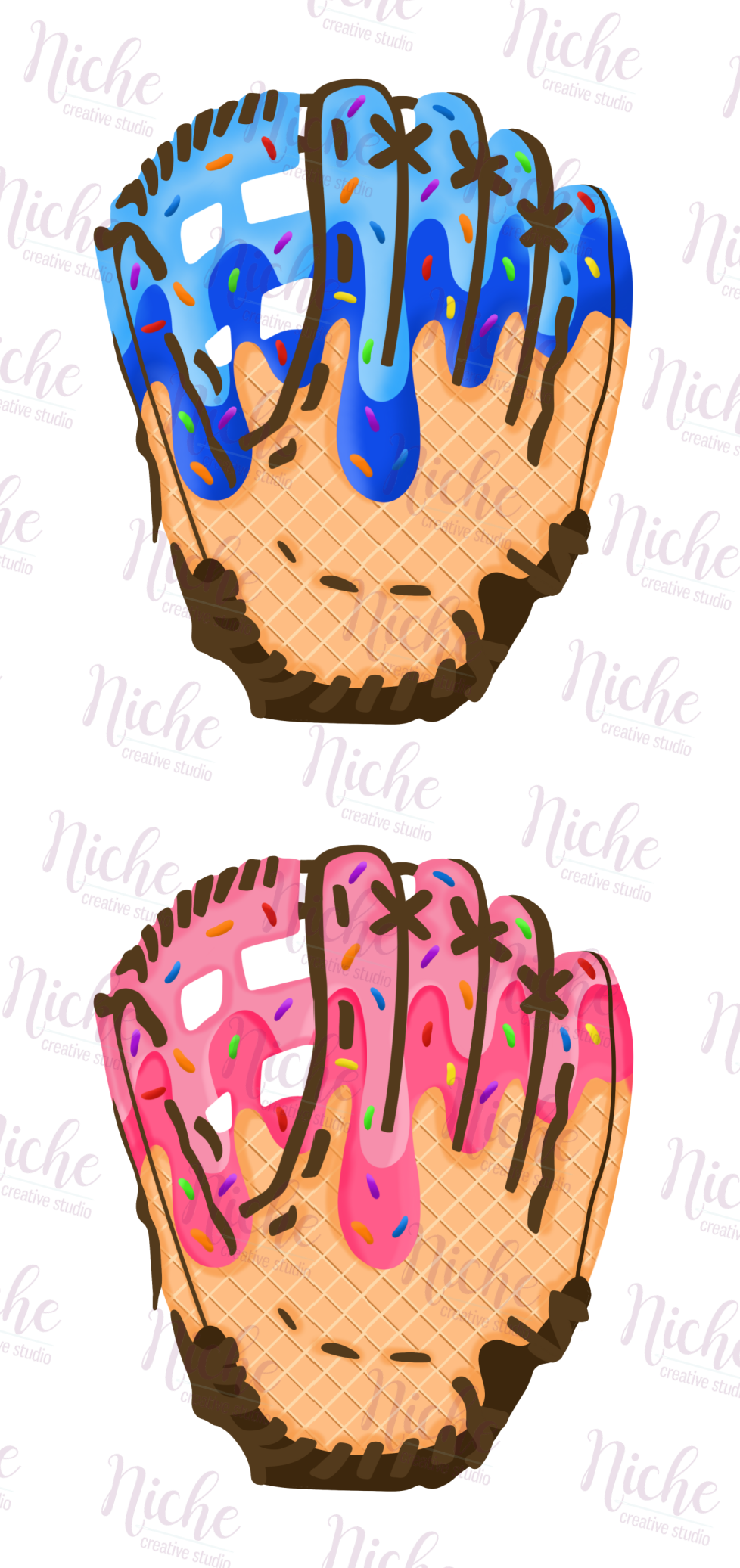 -BAS8009 Ice Cream Glove Decal