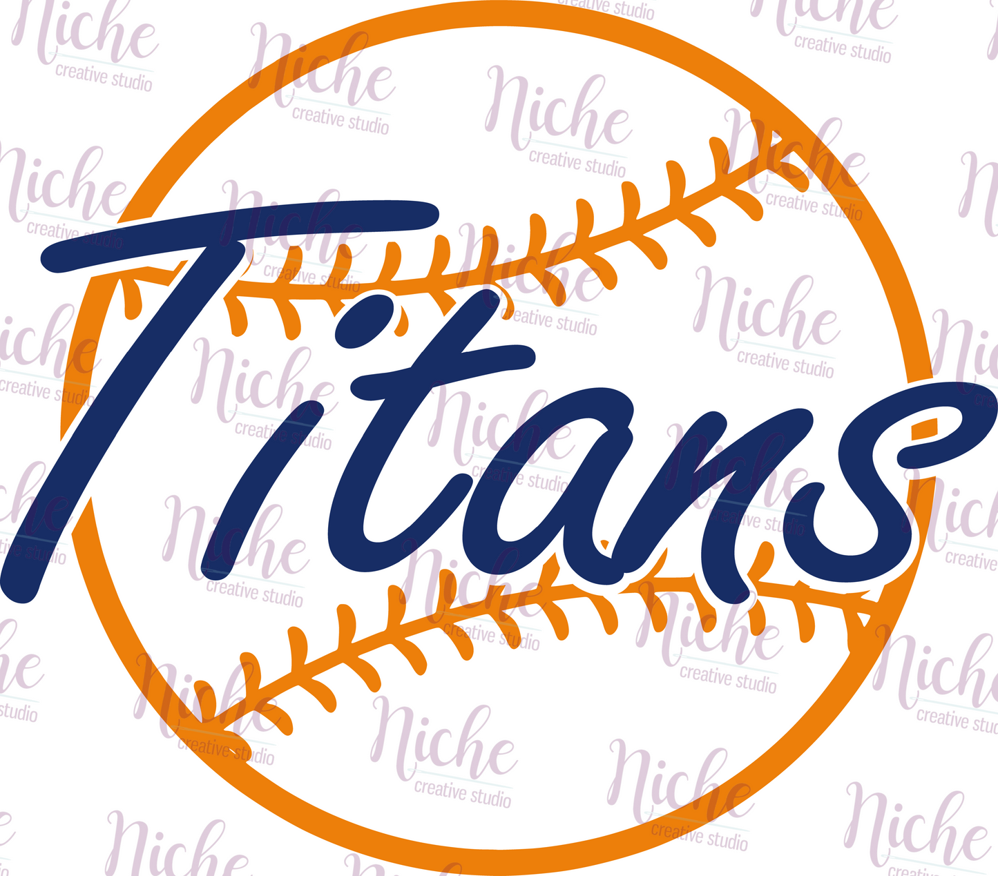 -BAS8120 Titans Baseball Decal