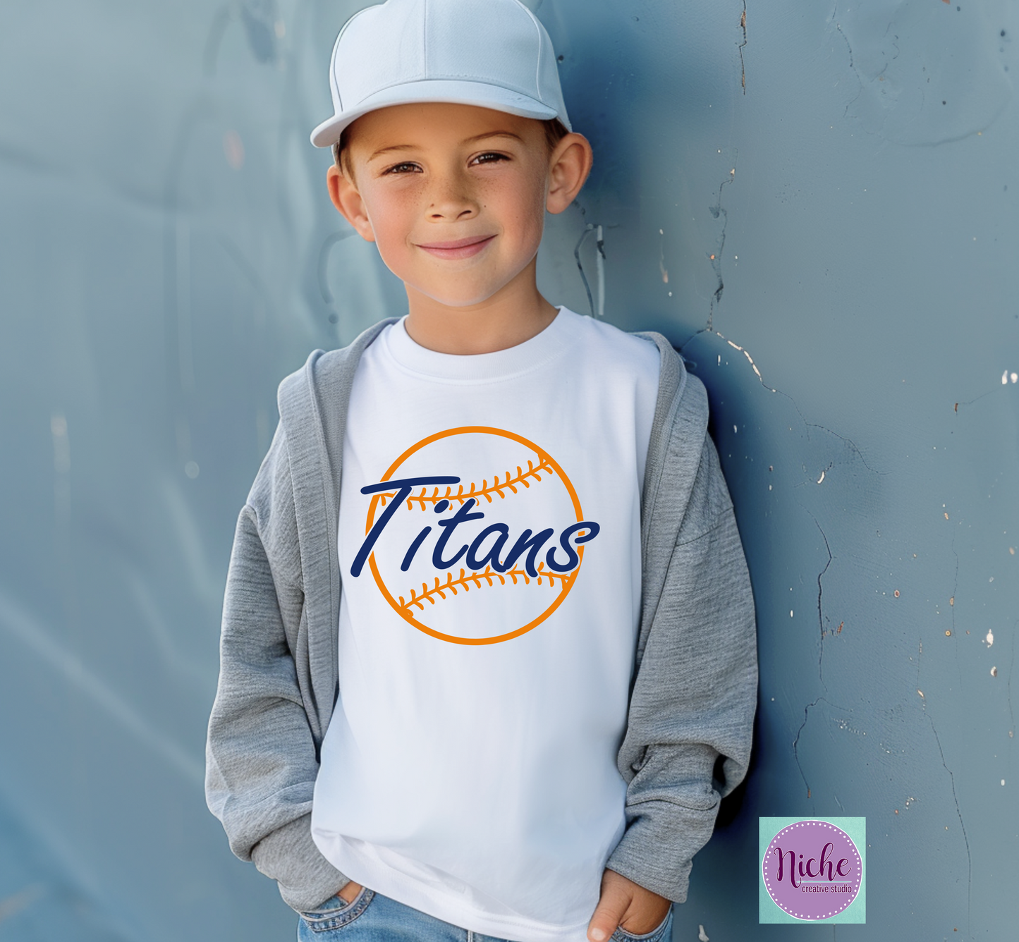-BAS8120 Titans Baseball Decal