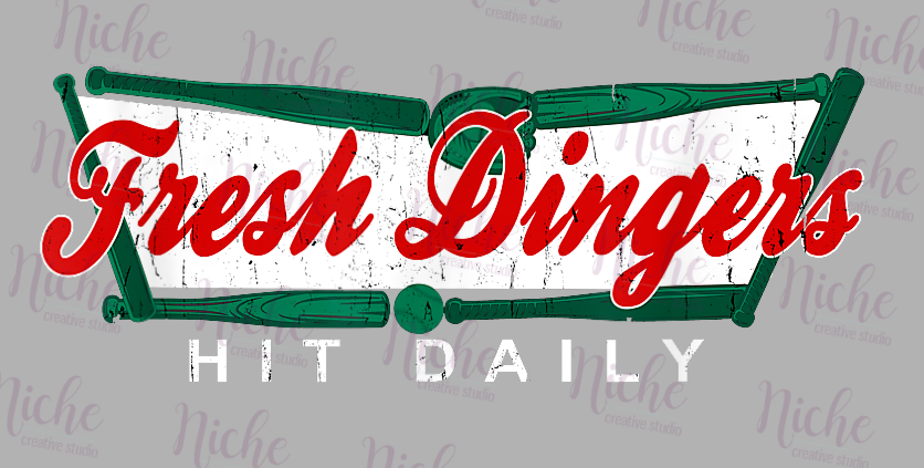 -BAS8137 Don't Bunt Hit Dingers Decal